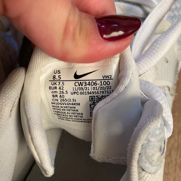 Nike Renew Elevate 2 Basketball Sneakers – White – Men’s 8.5 - Picture 5 of 7